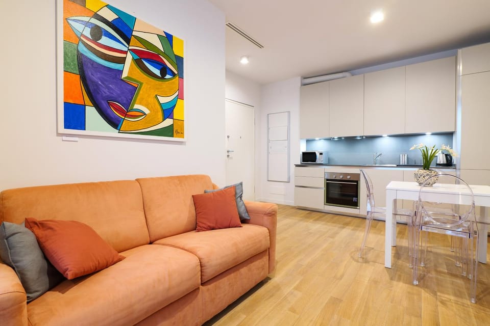 Kitchen or kitchenette, Living room, Dining area, minibar, pet friendly, stove