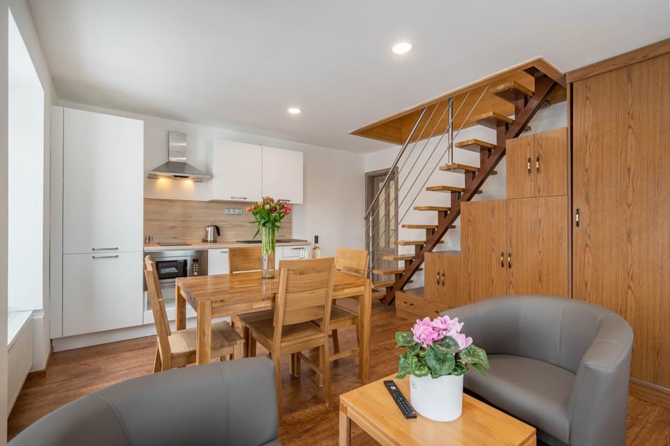 Kitchen or kitchenette, Living room, minibar, pet friendly, stove