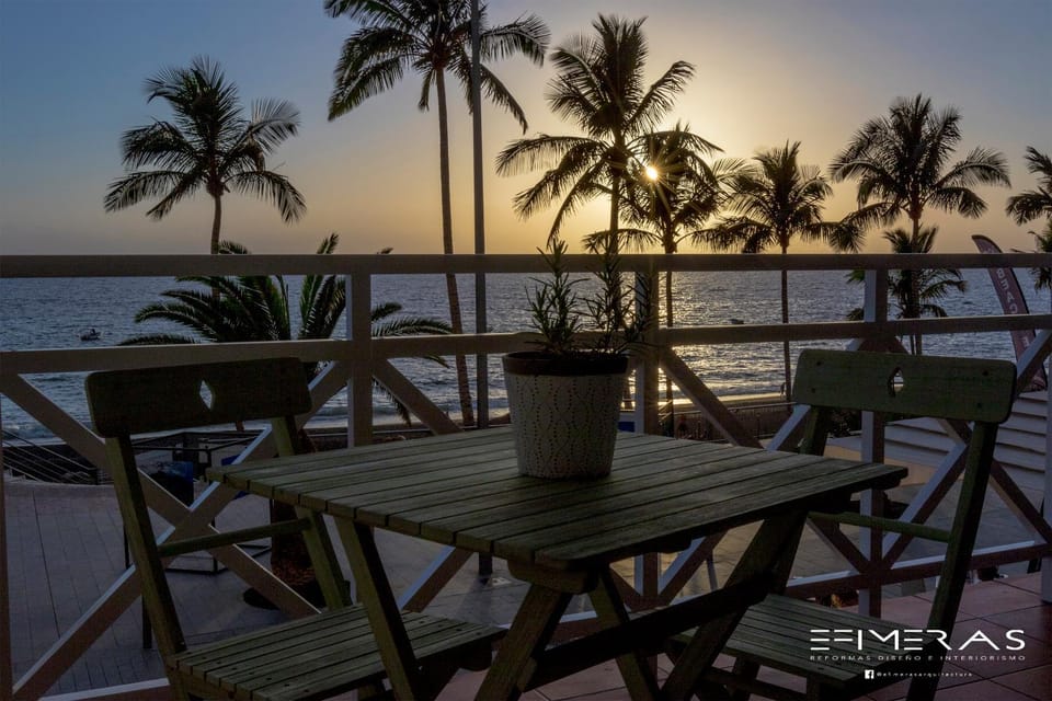 Off site, Summer, Balcony/Terrace, Decorative detail, Beach, Sea view, Sunset