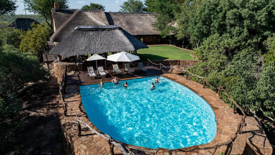 Property building, Spring, Day, Natural landscape, Garden view, Pool view, Swimming pool, sunbed