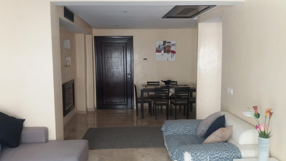 Living room, Dining area, flat iron