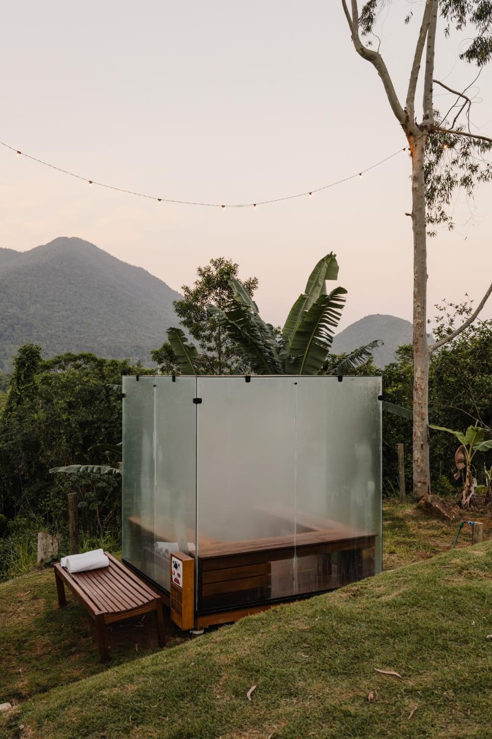 Natural landscape, Sauna, Mountain view