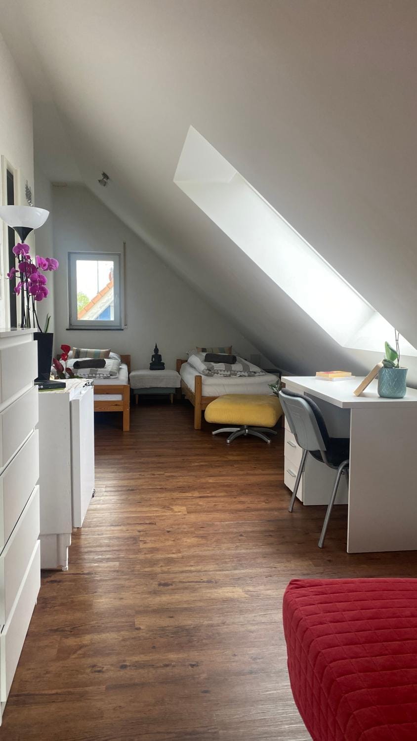 Deluxe helles Apartment mit Terrasse & WLAN zw Freiburg u Frankreich,private Zimmer für die Handwerker Vacation rental in Freiburg