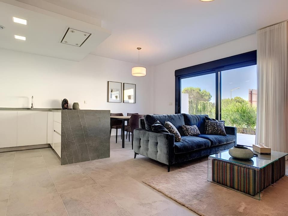 Kitchen or kitchenette, Living room, Dining area