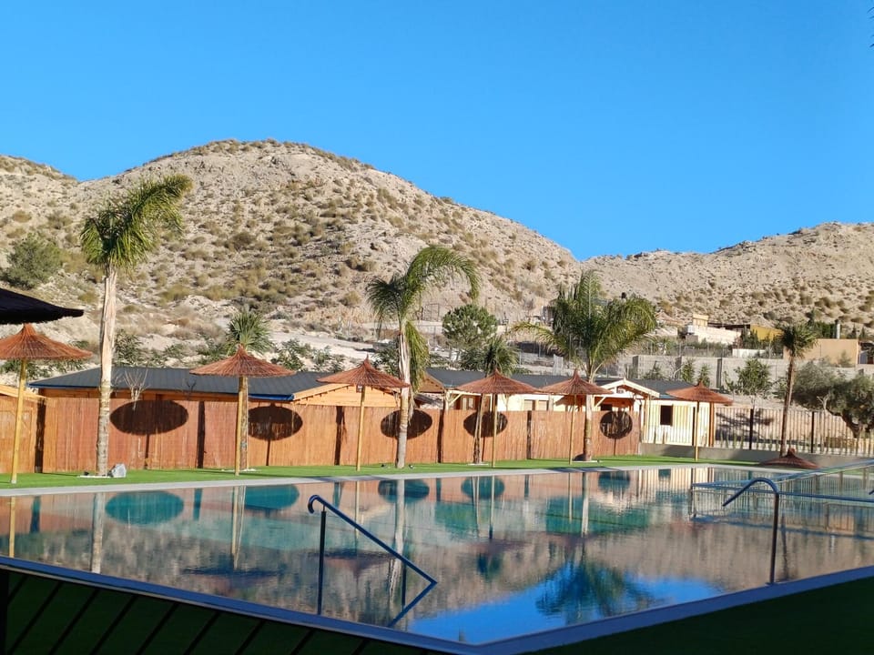 Property building, Natural landscape, Swimming pool