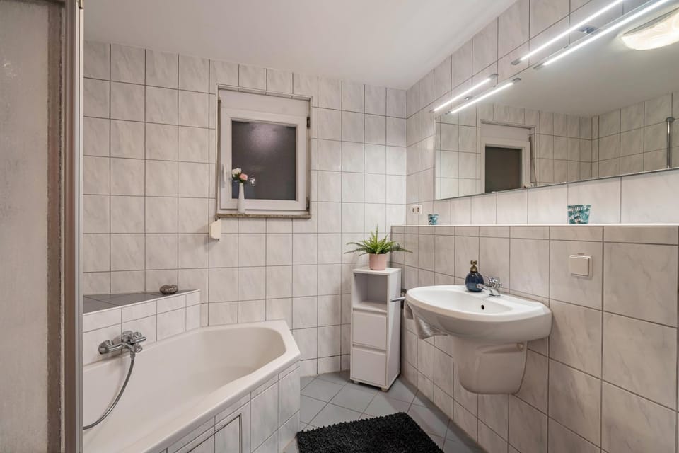 Bathroom, Living room