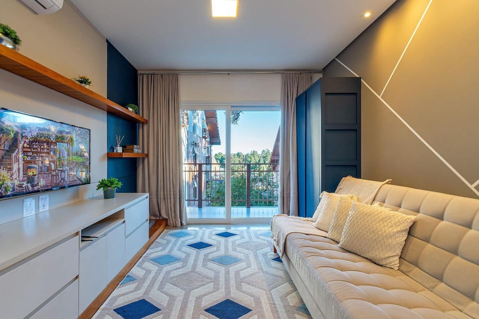 Excelente Apto com lareira e piscina aquecida Apartment in Gramado
