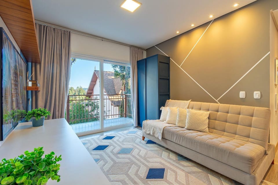Excelente Apto com lareira e piscina aquecida Apartment in Gramado
