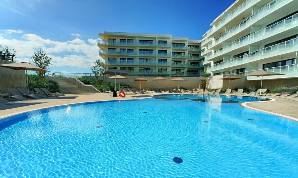 Property building, Aqua park, Swimming pool, sunbed