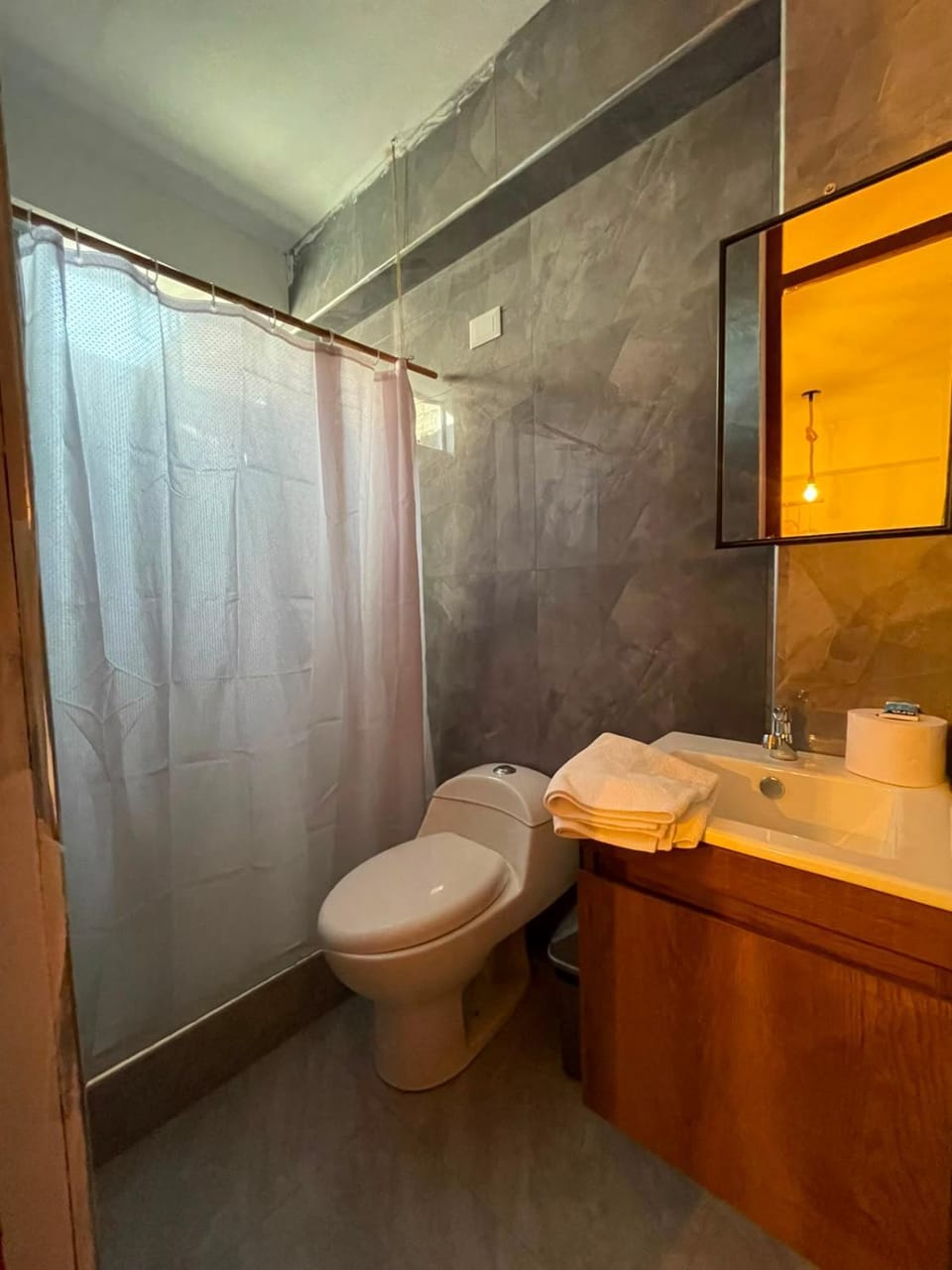 Shower, Toilet, Bathroom, towels