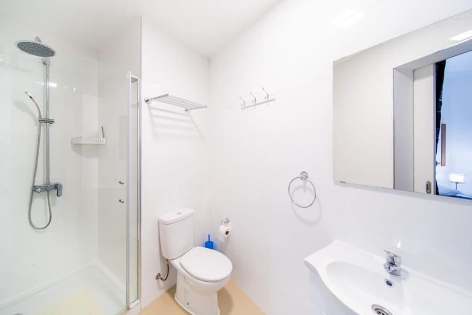 Shower, Toilet, towels