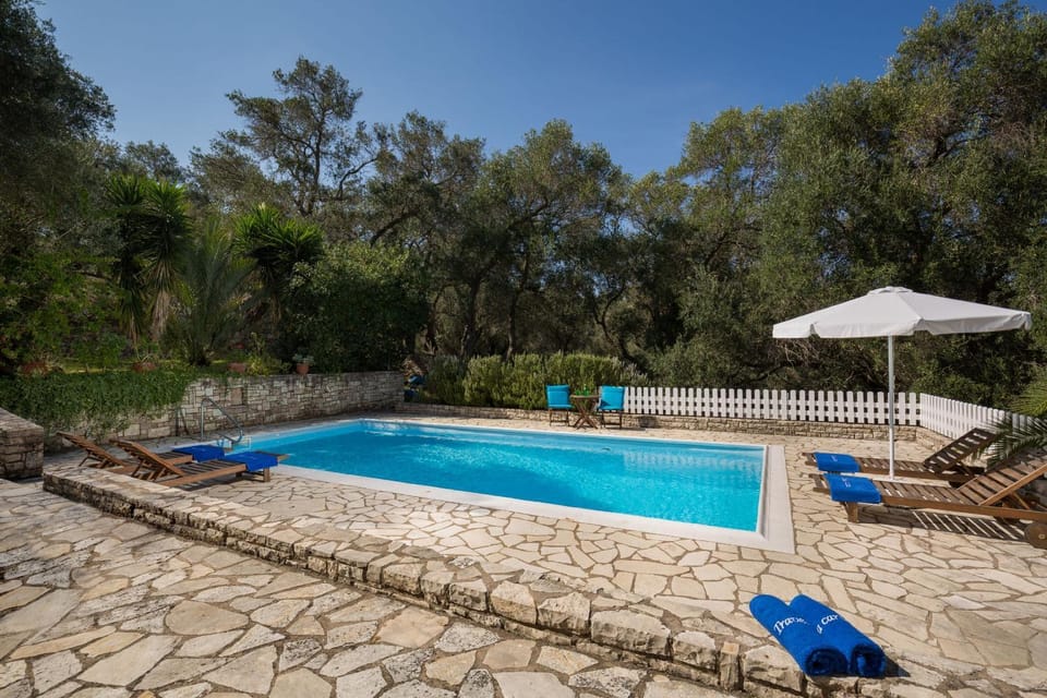 Day, Natural landscape, Garden, Garden view, Pool view, Swimming pool, sunbed