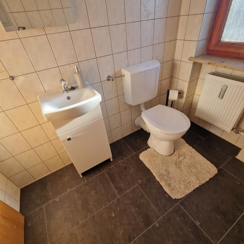 Bathroom, Living room
