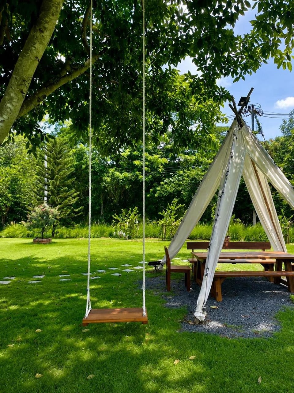 Natural landscape, Children play ground, Garden, Garden view