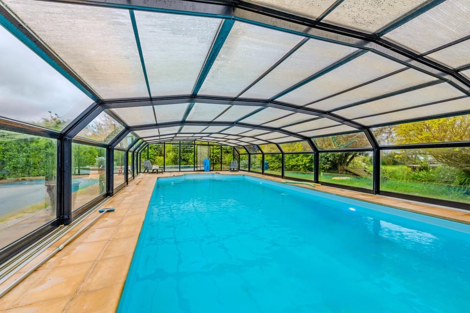 Property building, Living room, Swimming pool