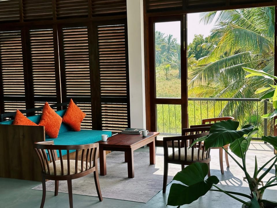 Balcony/Terrace, Seating area, Garden view