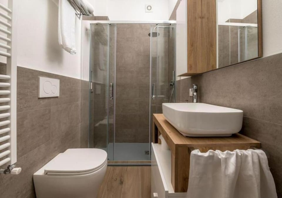 Shower, Toilet, Bathroom, towels