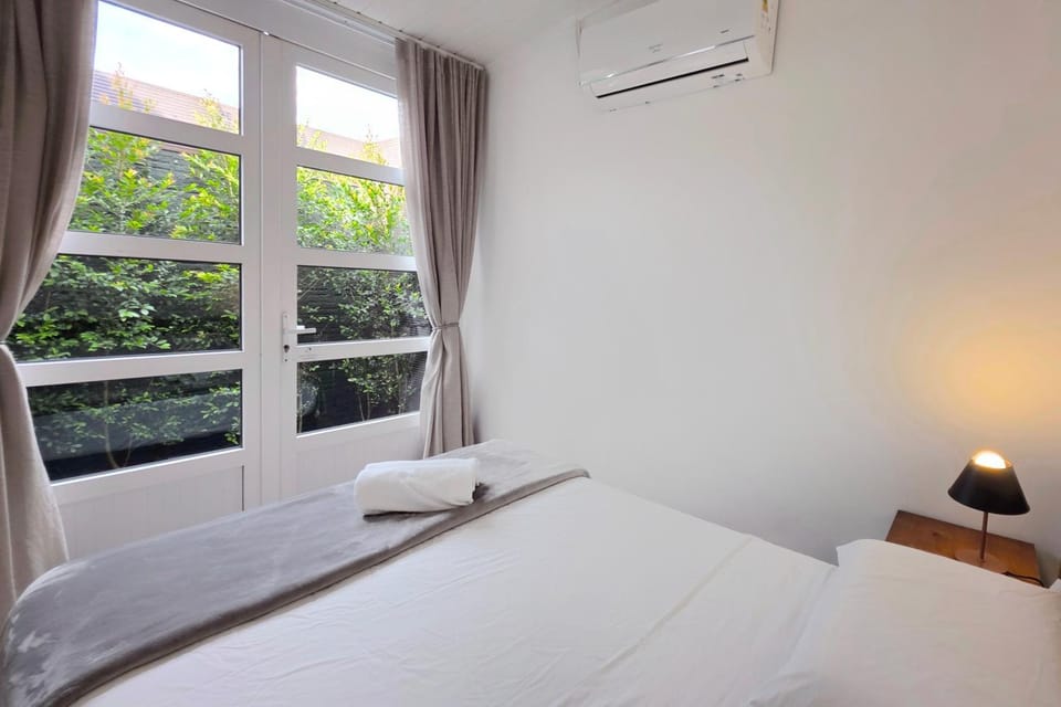 Natural landscape, Summer, Garden, Bedroom, towels, air conditioner