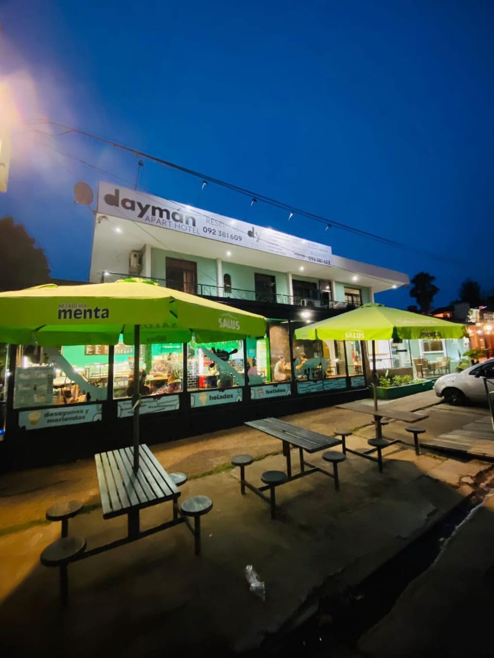 Property building, Night, Location