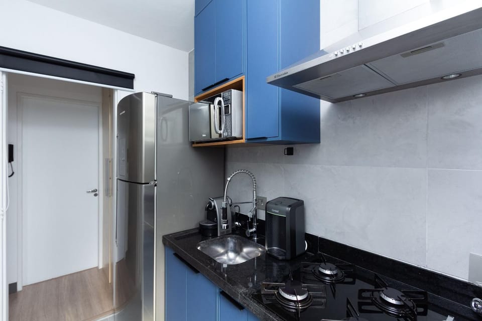 Apto 1 quarto com Ar Cond - Garagem Grande - Centro - Cambuí - prox mercado academia hospital Apartment in Campinas