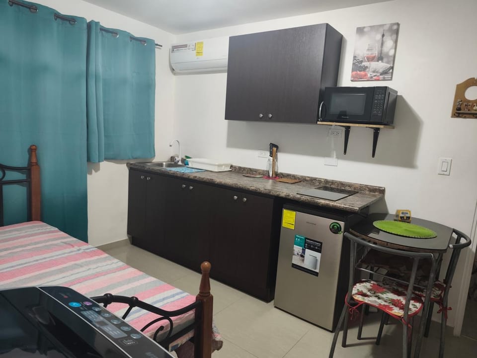 apartamentito tipo estudio AMUEBLADO tranquilo y acogedor cocina y baño privado independiente en CHANIS cerca de Costa del este Vacation rental in Panama City, Panama