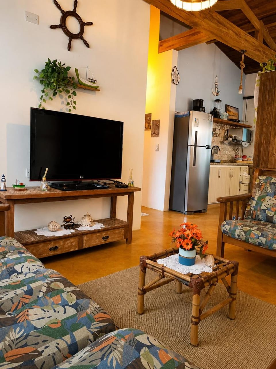 Casa 8p com ar 90m Praia Fortaleza House in State of São Paulo