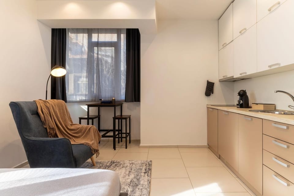 Living room, kitchen