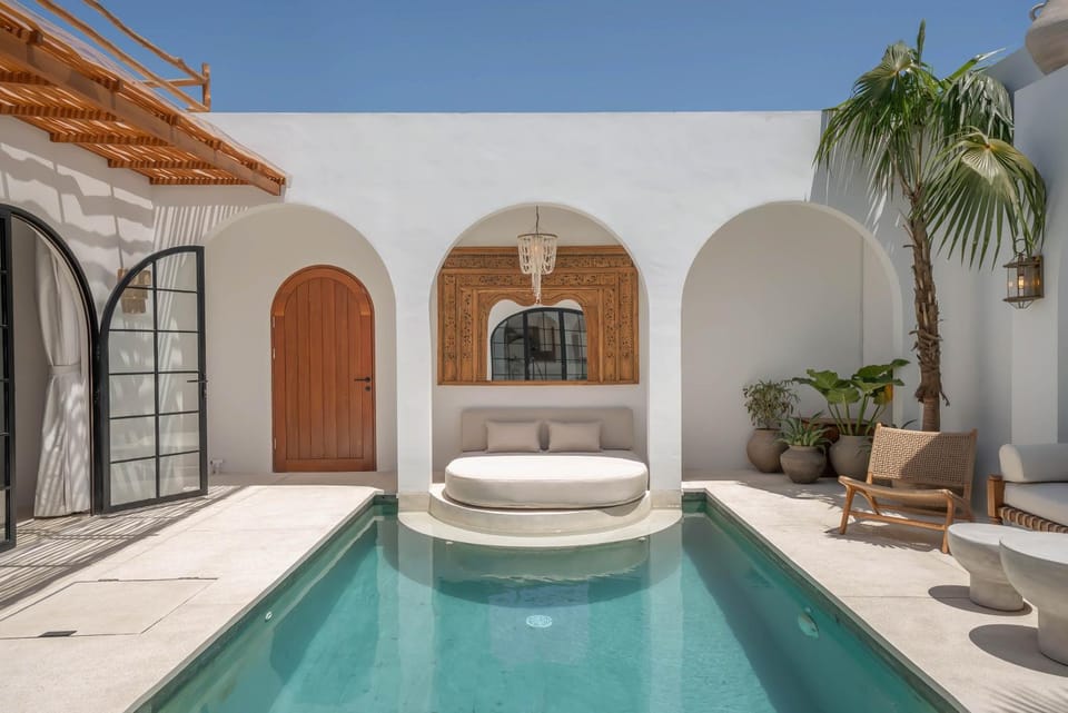 Patio, Day, Seating area, Pool view, Swimming pool, sunbed