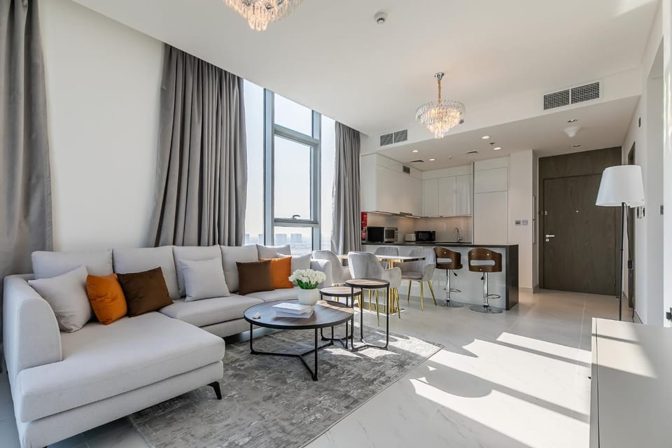 Spacious I Burj Khalifa View I District One Apartment in Dubai