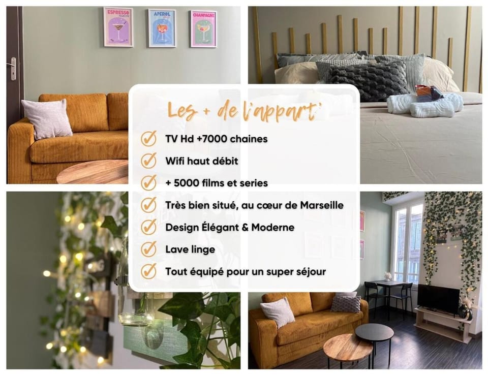 Appartement Cosy Centre ville Marseille wifi Apartment in Marseille