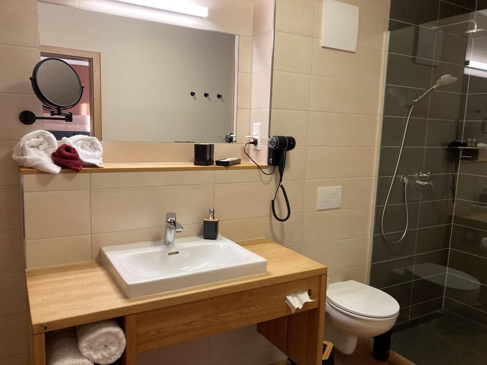Shower, Toilet, Bathroom, towels