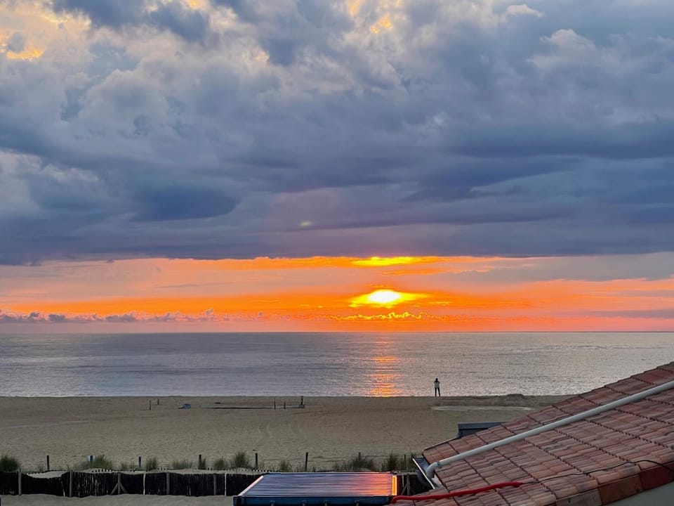 Day, Natural landscape, Beach, Sea view, Sunset