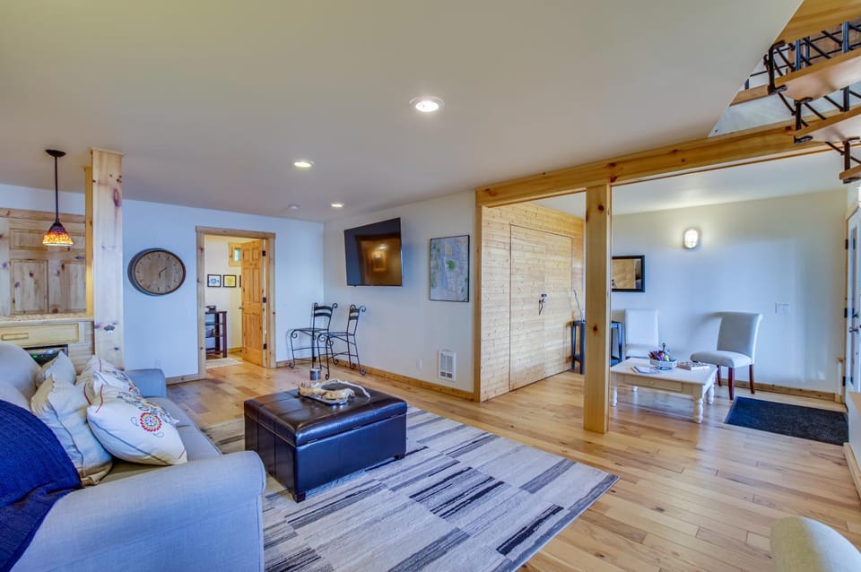 Hat Island Home with Stunning View and Wraparound Deck House in Puget Sound