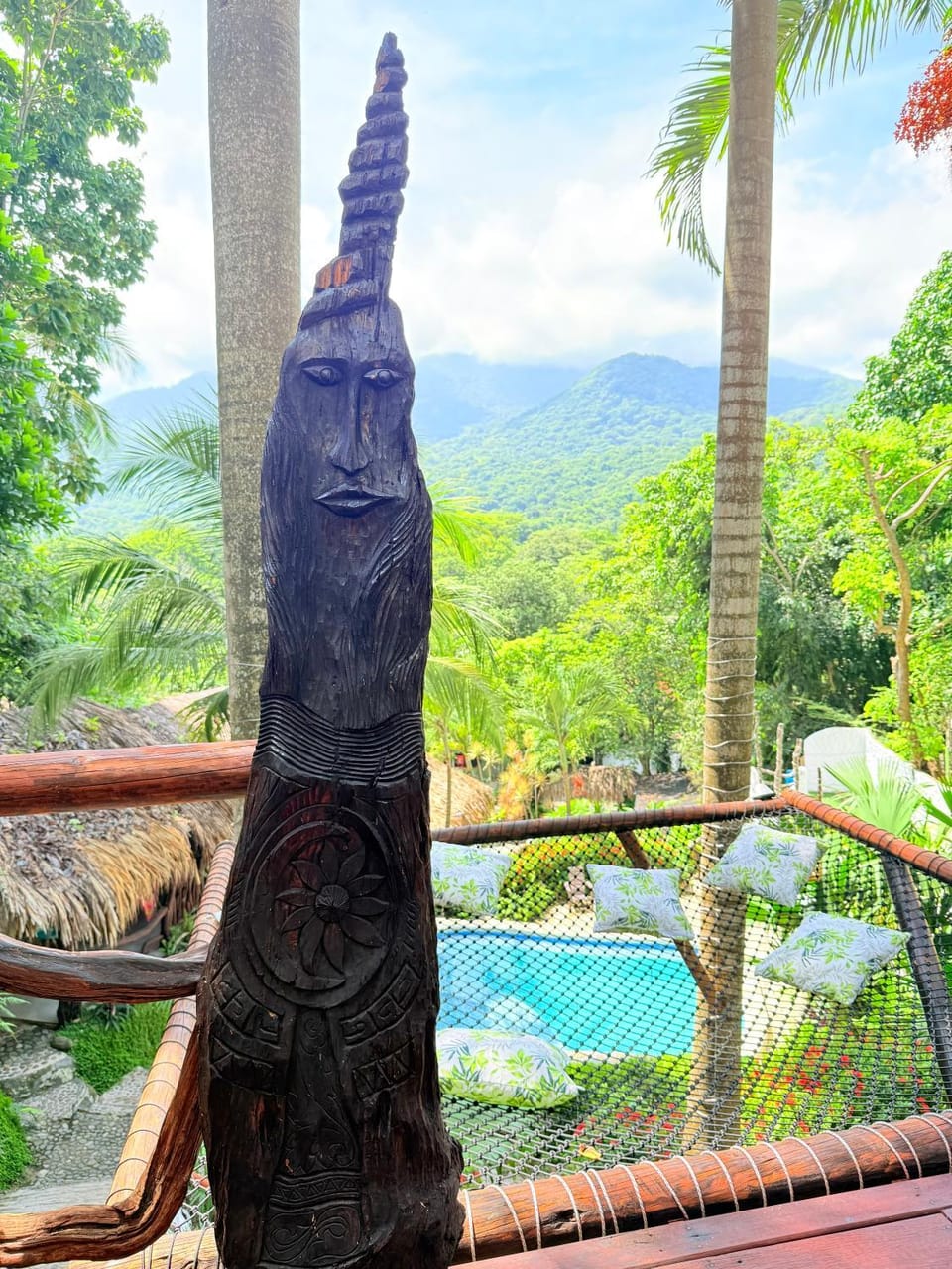 Nearby landmark, Natural landscape, Mountain view, Pool view, Swimming pool
