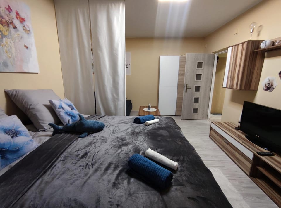 Communal lounge/ TV room, Bed, TV and multimedia, Photo of the whole room, Bedroom, towels