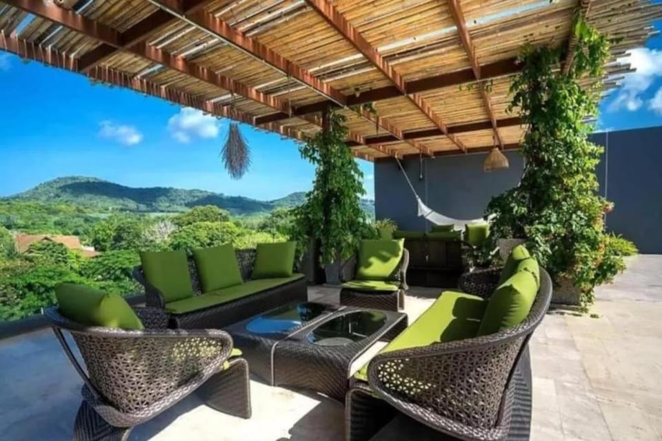 Patio, View (from property/room), Seating area, Mountain view