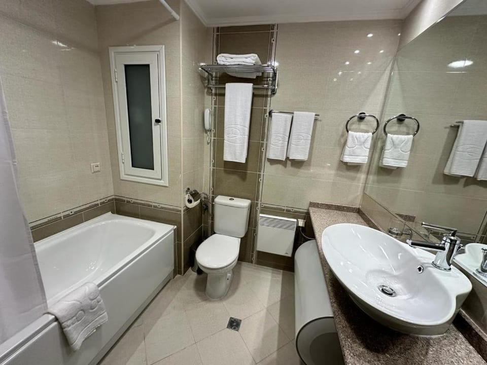 Toilet, Bathroom, towels