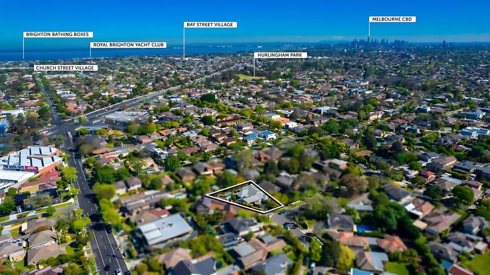 Nearby landmark, Neighbourhood, Bird's eye view