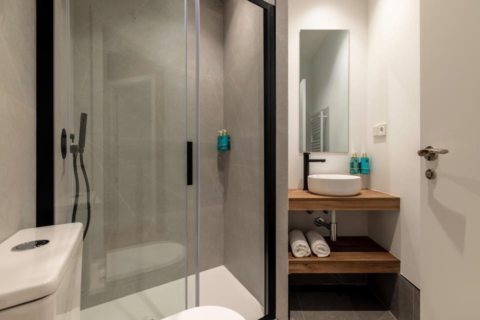 Shower, Toilet, Bathroom, towels