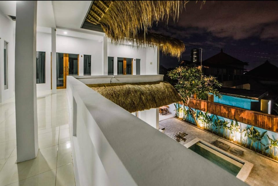 Property building, Night, Pool view