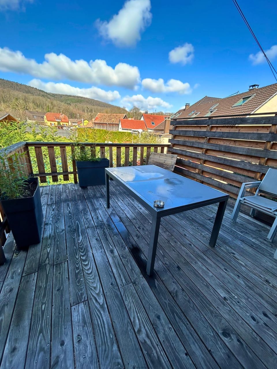 Patio, Day, Dining area, Mountain view