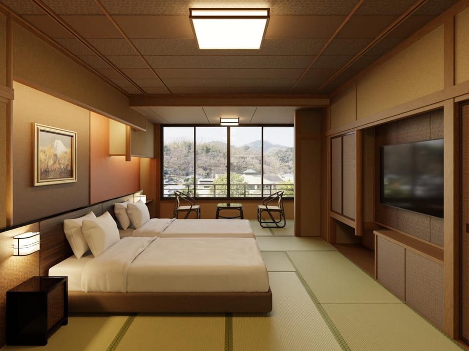 Bed, Photo of the whole room, Garden view