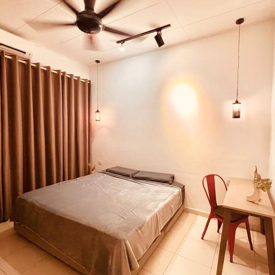 Bed, Bedroom, air conditioner