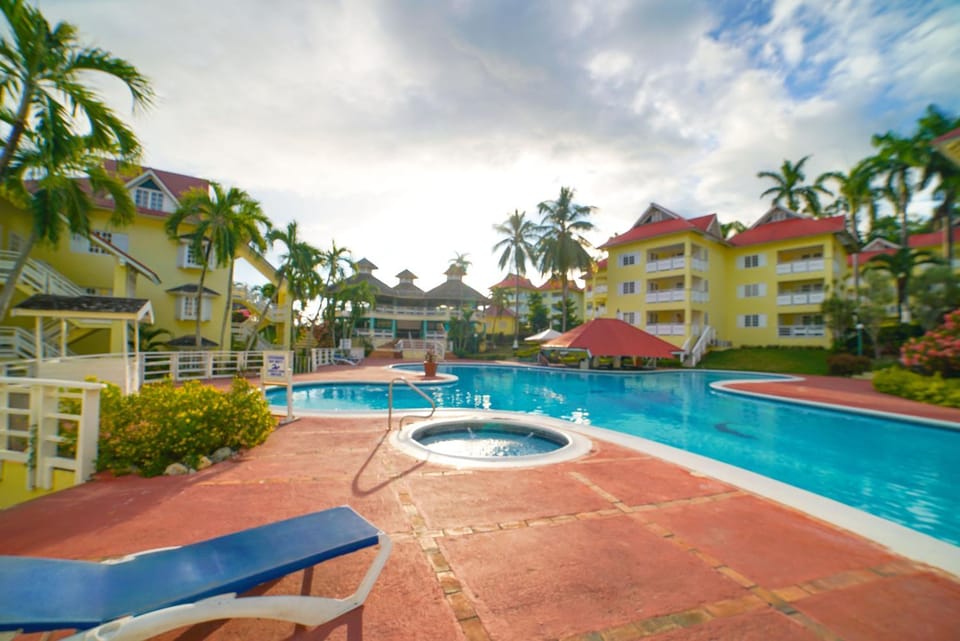 Pool view, sunbed