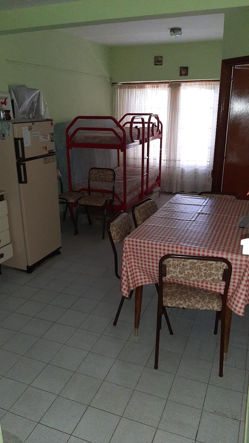 Kitchen or kitchenette, bunk bed