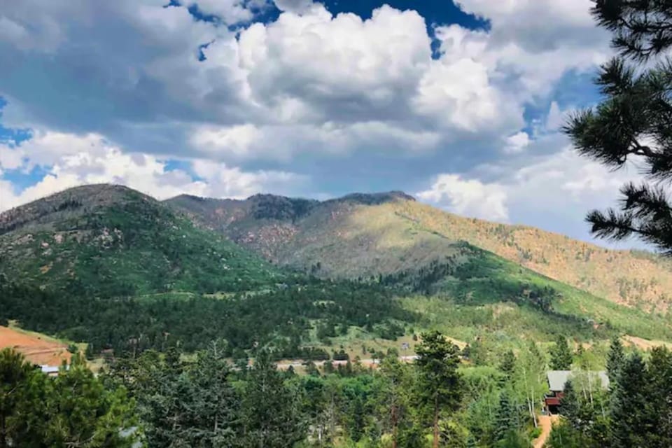 Spring, Natural landscape, Mountain view