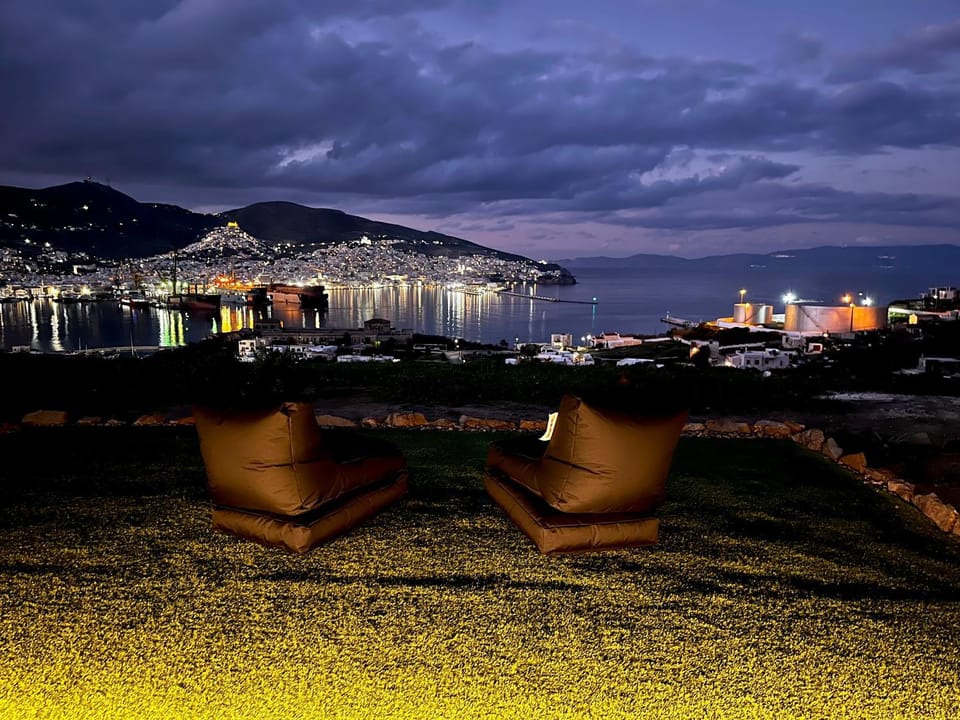 Night, Natural landscape, City view, Sea view