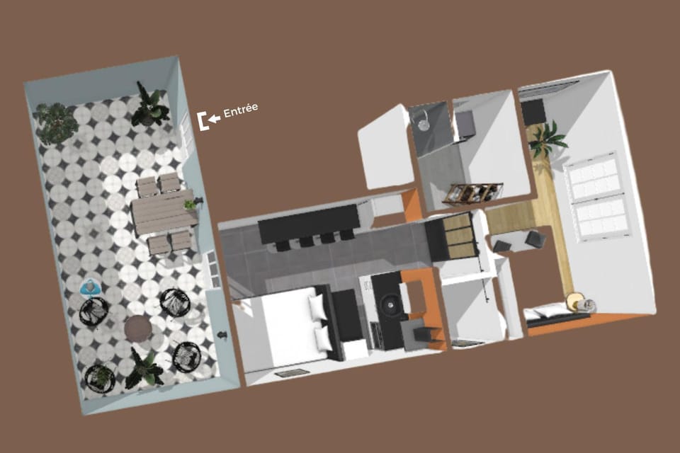 “Le Terracotta” Terrasse -Centre ville- Cosy Apartment in Bourgogne-Franche-Comté