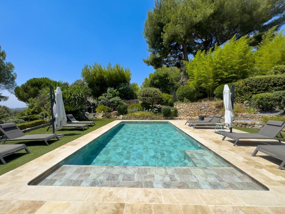 Natural landscape, Pool view, Swimming pool, sunbed