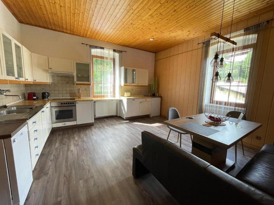 Kitchen or kitchenette, Living room, Seating area, Dining area, dishwasher, minibar, stove